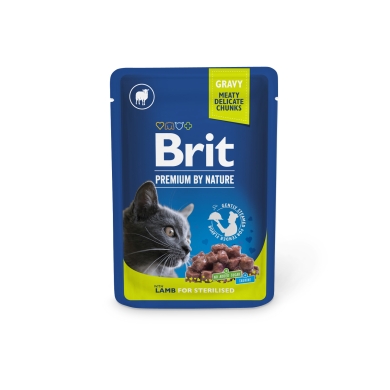 Brit Premium by Nature kot 100g jagnięcina sterilised